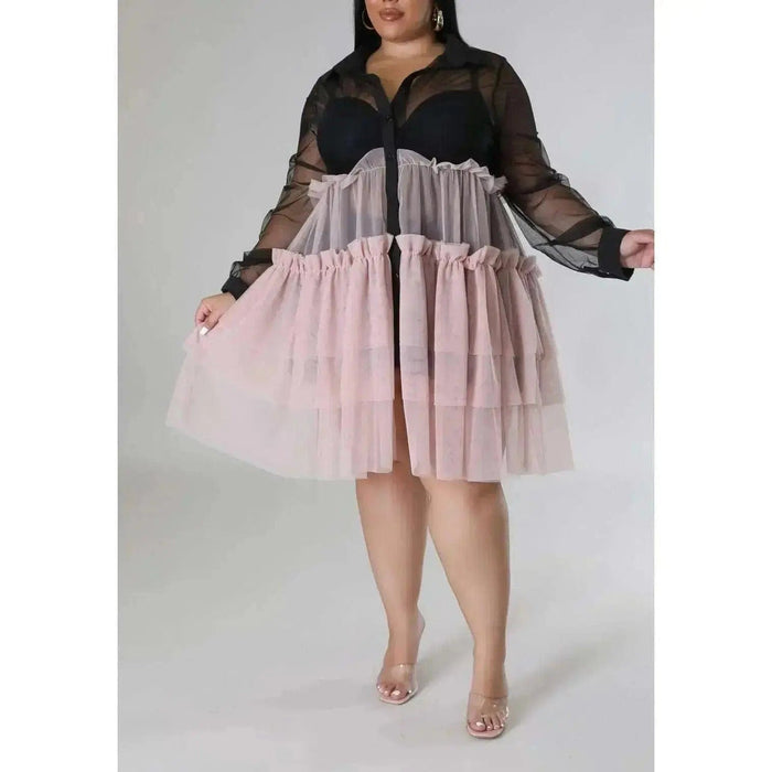 Black/Pink Paris Dress | TopLine Royalty Boutique