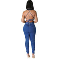 Denim Blue Jumpsuit | TopLine Royalty Boutique
