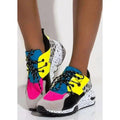 Styles Multi Color Print Sneakers | TopLine Royalty Boutique