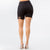 Plus Size Black High Rise Distressed Shorts | TopLine Royalty Boutique