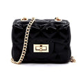 Black Quilted Mini Jelly Bag | TopLine Royalty Boutique